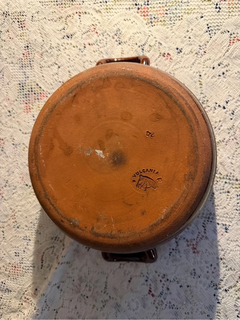 Italian Glazed Terracotta Serving Bowl